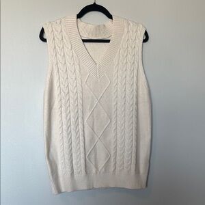Cream Sweater Vest